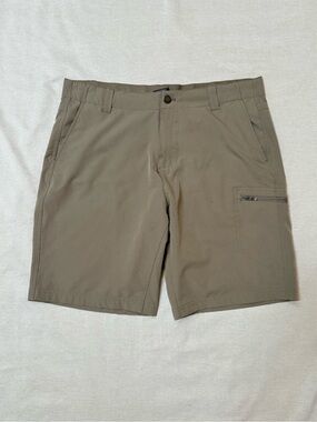 Zeroxposur Men's 36 Travel Series Cargo Hybrid Shorts Quick Dry Khaki